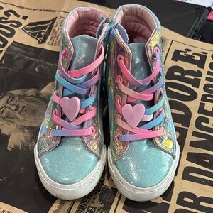 Target Shimmering Blue and Pink Kids Sneakers